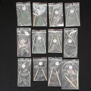 Vintage lot of 12 circular knitting needles - lightly used